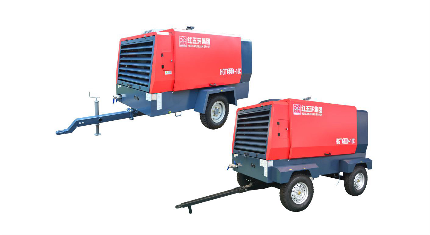 柴驅-HGT中低壓系列移動空壓機 HGT460、HGT550、柴移